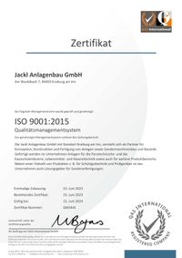 Qualitätsmanagement - ISO 9001:2015